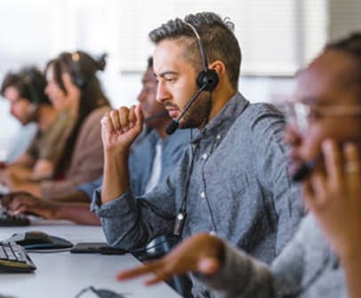 Image of a call center