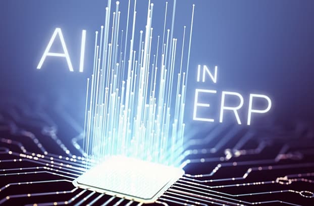 AI powered ERP solution symbolizing image