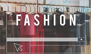 Fashion eCommerce app showing online shopping and clothing store interface